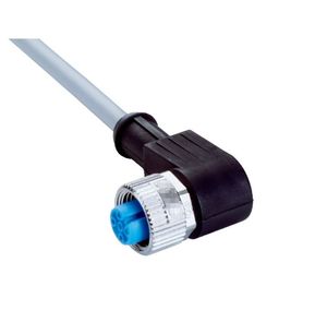 M8 4-Pin Angled Female Connector Cable, a-Coded Design