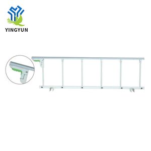 Six Bars Medical Bed Curved Tube Bedside Safety Collapsible Rail