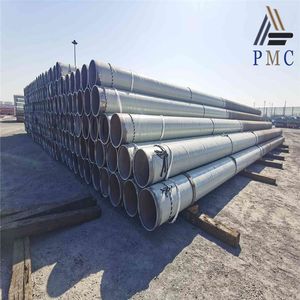Construction Steel Pipe Piling Welded SSAW 3PE Coating Carbon Spiral Steel Pipe