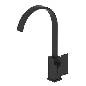 Matt Black Finished Sink Mounted Hot and Cold Durable Kitchen Water Faucets