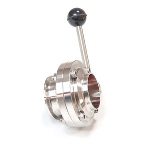 Premium Hygienic Stainless Steel Butterfly Valve for Sanitary Systems