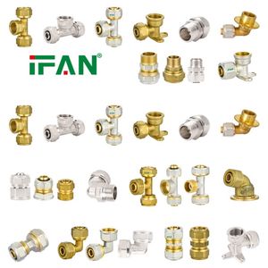 Ifan High Quality Pex Pipe Fittings 16mm Brass Compression Fitting All Types Pex Al Pex Fittings