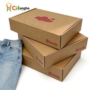 Logo Custom Cardboard Mailer Box for E-Commerce Apparel Clothes Shipping Packaging Mailing