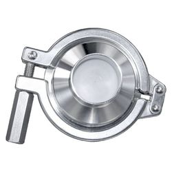 SS316L Sanitary Non Return Check Valve MID Clamp Type With Welding End Mini Type