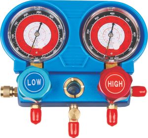 Single Double Valve Manifold Pressure Set, Refrigerant Use Gauge Set