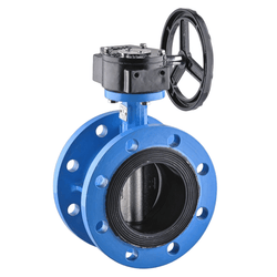 D341X-16 Soft-Sealing 304 Plate Manual Butterfly Valve, DN50, 65, 80, 100, 150, Turbine Flange Type Butterfly Valve
