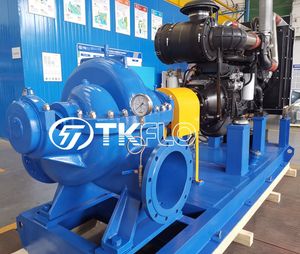 Centrifugal Horizontal Split Casing Double Suction High Volume Water Pump for Irrigation