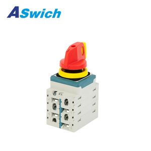 Hole Mounting DC Isolator Switch Solar PV Isolators Changeover Rotary Switch