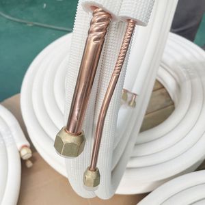 Air Conditioner Copper Tube AC Line Set Insulation Copper Pipe Air Conditioning Connecting Pipes