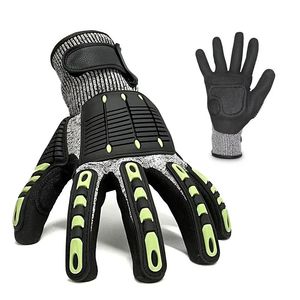 Heavy Duty Anti Vibration Work Gloves Shock Proof Impact Reducing Safety Gloves