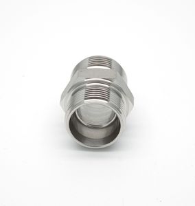 1c Straight 45# Steel Eaton Standard Hydraulic Transition Joint Metric 24 Degree Cone Single Ferrule Tube Fitting
