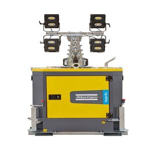 Atlas Copco Portable Lighthouse LED Light Tower Hilight B6+ with Smartmast