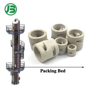 Low Pressure Drop High Efficiency Alumina Ceramic Pall Rings