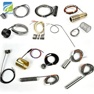 Laiyuan China Supplier High Temperature 230V 240V 380V Brass/Spring/Straight Industrial Electric Hot Runner Coil Nozzle Heater for Hot Runner System