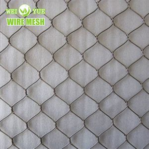 304/316 Stainless Steel Cable Wire Rope Mesh for Security Fence
