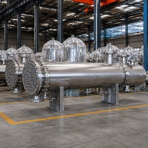 Chemical Air Compression Cooler ASME Water Cooled Refrigeration Condenser