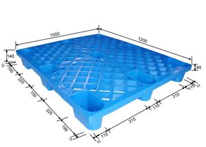 Anti-Slip Low Price HDPE Light Weight 9 Feets Plastic Pallet Supplier for One Time Export