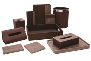 Custom PU Leather Hotel Room Accessories Set