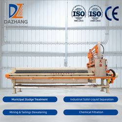 Automatic High Pressure Filter Cloth Washing Filter Press for Chemical Sludge & Mining Tailings