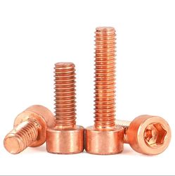 Premium Heavy-Duty Red Copper Socket Screws for Industry