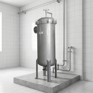 304 Stainless Steel High Flow Water Treatment Security Precision Filter 1-Year Warranty Cloth Bag Filter Pressure Vessel Core