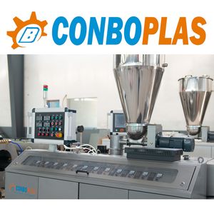 Plastic Machine Conical Single Double Twin Screw Extruder for PVC LDPE HDPE LLDPE PE PPR Pipe Tube Hose Window Door Cable Trunking Ceiling Panel Sheet Board