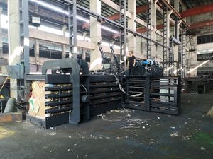 Automatic Horizontal Waste Paper Cartons Packing Compressing Baler