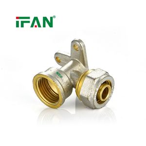 Ifan Hot Sale 1/2' Union Female Socket Pex Brass Adaptor Coupling Compression Pipe Fittings for Pex Pipe