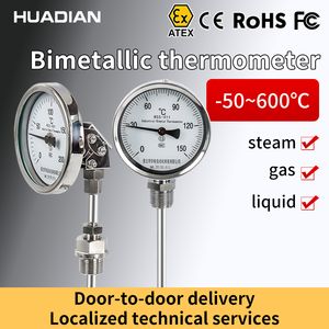 Dial Thermometer HVAC Thermometer Bi Metallic Thermometer Thermometer Pressure Gauge PT100 Rtd Stainless Thermometer