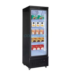 550liter Glass Door Vertical Show Cooler Commercial Display Ice Cream Refrigerator Freezer