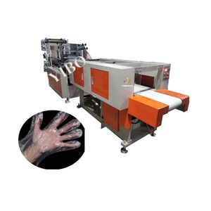 Double Layers Working PE Disposable Plastic Glove Making Machine