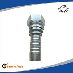 NPT Thread Steel Hose Connector Hydraulic Parts