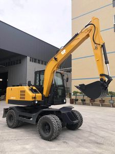 Shanghai Gather Power Wheel Excavator Gwe75 with Cabin