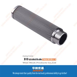 Factory Direct Sale Stainless Steel Sintered Fuel Polymer Melt Filter Pleated Filter Element