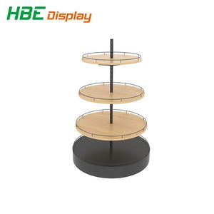 Single Side Wall Display Rack Solid Wood Rack for Bread