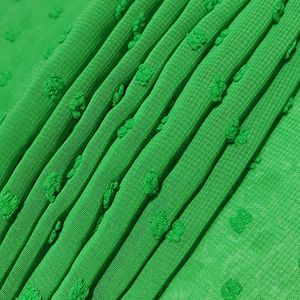 New Stock Chiffon Wool Ball Cut Flower Fabric 80g Polyester Fabric Summer Chiffon Dress Fabric