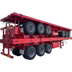 High Quality Truck Semi-Trailer Low Bed Semi-Trailer with Ladder Gooseneck