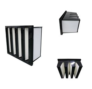 Hot Selling V Bank HEPA Air Filter ABS Plastic Frame for HVAC System