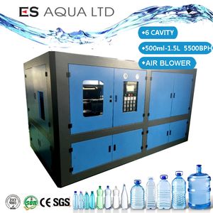 Fully Automatic Blow Molding Plastic Pet Bottle Making Machine Blower Perform Bottle Machine 6 Cavity