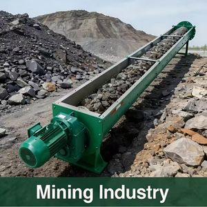 High-Temperature Resistant U-Type Customized Horizontal Screw Conveyor for Grain Processing Plants