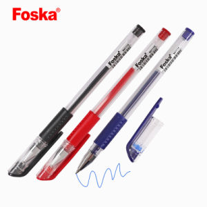 Foska Stationery Plastic Office School Gel Ink Pen for Gift