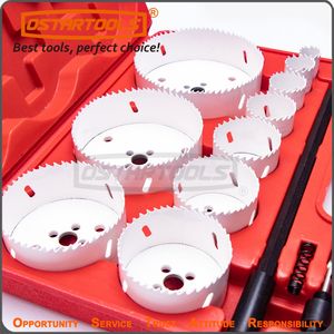 13PCS Bi-Metal Hole Saw Kit Used for Wood and Metal Cutting