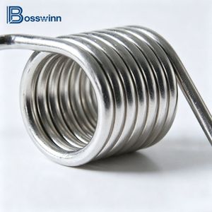 Custom Torsion Springs Available in 65mn Spring Steel, 60si2mn Alloy Steel, or 304 Stainless Steel in Both Single and Double Configurations