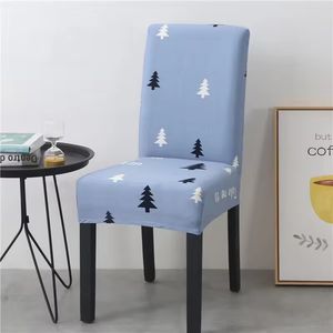 Wholesale Printed Dining Room Chair Slipcover Universal Size Spandex Chair Cover Stretch