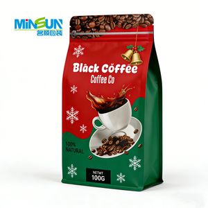 Stand up Coffee Packaging Custom Bag for Food Storage Ziplock Plastic with Capacity Options