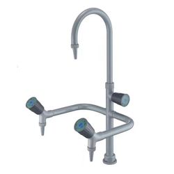Durable Three Way Lab Taps with Brass Construction for Laboratories (F3304)