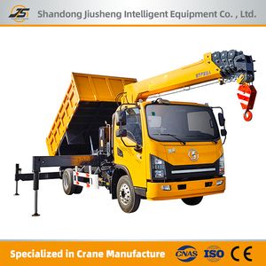 Jiusheng 8 Ton Mobile Telescopic Jib Crane Hydraulic Machinery Truck-Mounted Crane