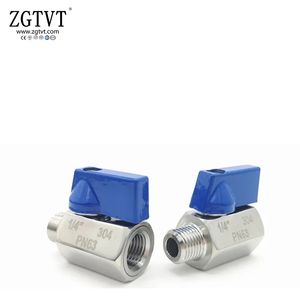 Mini Type CF8/CF8m/CF3m Customizable Logo on The Handle Ball Valve