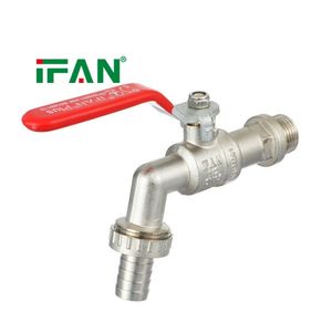Ifan Manufacture Brass Bibcock Faucet Washing Machine Brass Tap 1/2 Inch Brass Bibcock