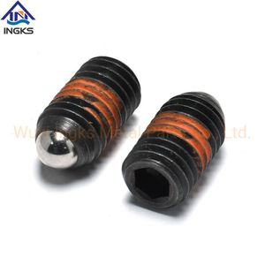 Carbon Steel Black Body Wtih Steel Plain Ball M8 Hexagon Socket with Loaded Point Spring Plunger